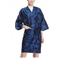 Salon Client Gown Upscale Robes Beauty Salon Smock for Clients, Blue