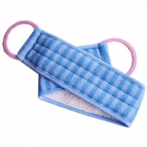 Scrubber Bath Exfoliating Bath Soft Belt Body Bathing Towel(Blue)