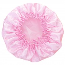 Set of Two Waterproof Double Layer Shower Cap Spa Bathing Caps(Pink)