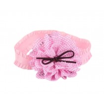 Creative Pink Plaid Daisy Girl Headdress Lace Headband Baby Accessories