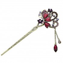 Retro Butterfly Diamond Pin Hair Accessories Hairpin Jewelry