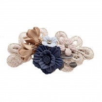 French Barrette Style Hair Barrettes Bowknot Cloth Flower Hair Bow Handmade