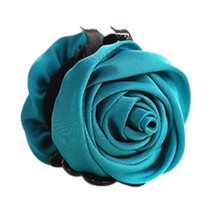 A Beautiful Rose Flower Hair Clips Headwear Ponytail Clip, Blue