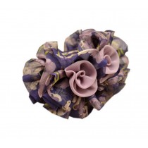Graceful Lavender Flower Chiffon Hair Claw Clip for Ladies