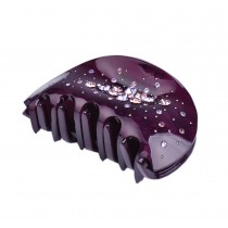 Purple Acrylic Crystal Claw Clip Bath Claw