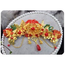 Classical Traditional Chinese Wedding Exquisite Hair Accessory With Hairpins