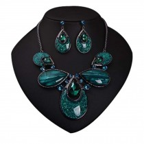 Great Gift Flower Earring Necklace Sets Fashion Jewelry Sets For Women