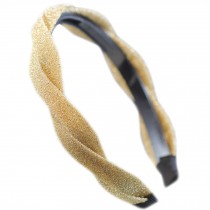 Fashion Headband Toothed Antiskid Hair Hoop Hair Accessories(Champagne)