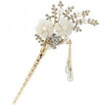 Classical European Style Cherry Blossoms Hairpin Metal Hair Decoration