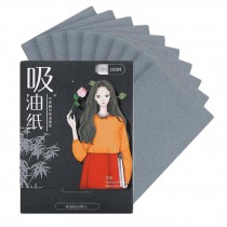 Women Bamboo Charcoal Oil Blotting Paper for Face, 200 Pieces
