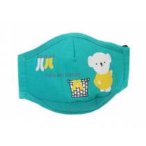 PM2.5 Kids Cotton Mask For Anti-smog with Activated Carbon (Green Bear)