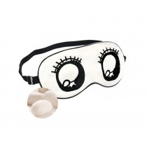 Creative Silk Eye Mask Cute Comfortable Eyeshade Sleep Eye Mask (Big Eyes)