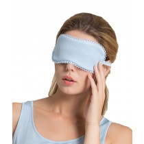 Double Sided Silk Eyeshade Sleep Eye Mask Traceless Eye Mask Sky BLUE