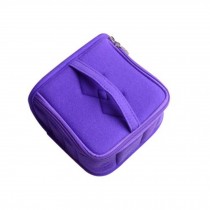 13-Slots Essential Oil Carrying Case Portable Handle Bag (purple)