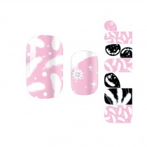 Beautiful Feather Set of 3 Nail Art Sticker Nail Decals Nail Wrap Decoration