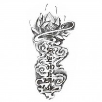 Creative Lotus Totem Tattoo Stickers Fashion Fake Body Tattoos Tattoo Design