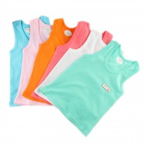 3 Packs Thin Solid Tank Tops for Kids with Breathable Holes (Random Style)