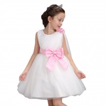 Elegant Girl's Princess Dress Fashion Lovely Princess Summer Dresses(White)