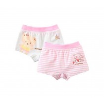 Set of 2 Breathable Comfort Underwear Briefs PINK Panties for Babies, 2-3 Years