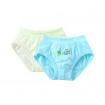 2 pieces Breathable Soft Babies Underwear Panties, BLUE GREEN, 2-3 Years