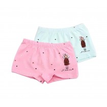 Set of 2 Cute Breathable Soft Baby Girls Underwear Panties, 2-3 Years, PINK&BLUE