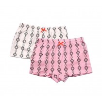 Set of 2 Cute Breathable Soft Baby Girls Underwear Panties, 2-3 Years,PINK&WHITE