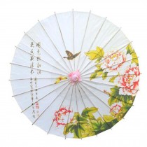 Non Rainproof 33-Inch Handmade Chinese Oiled Paper Umbrella Photography Props