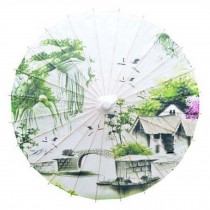 Handmade Office Gifts 33-Inch Oiled Paper Umbrella Chinese Style Non Rainproof