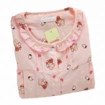 [Pink Bear]Maternity Pajamas Nursing Pajamas Set Cotton Sleepwear Nightwear