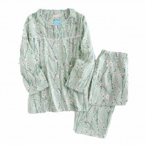 [Plum Blossom] Cotton Maternity Nightwear Pajama Set Breastfeeding Pajamas