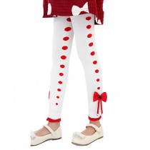 WHITE Spring Autumn Girls Leggings Pants, Height 90-100cm/35-39"