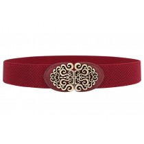 [Dark RED] Grand Elegant Wide Apparel Belts Cinch Belt Waistband