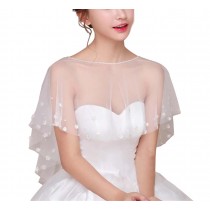 Fashion Style Women's Wedding Dresses Lace Bridal Shawls Q