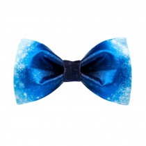 Formal/Casual Bow Tie Men Bow Tie Polyester Neckties Vintage Blue Snowflakes