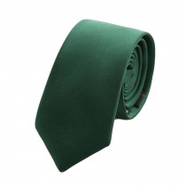 Elegant Formal Neckties Men Polyester Neckties Skinny Neckties Dark Green 6 cm