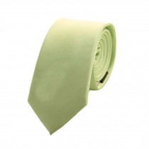 Solid Color Formal Neckties Mens Polyester Skinny Neckties Light Green 6 cm