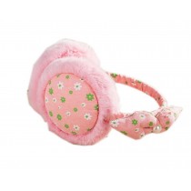 Cute Pink Floral Earmuff Faux Fur Ear Warmer