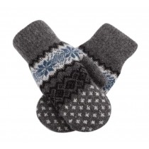 Students Gloves Lovely Warm Winter Gloves Woollen Gloves Unisex Mitten,Dark Grey