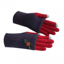 Lovely Knitted Woolen Gloves/Touch Screen Gloves/Great Gift for Lovers/ BLUE