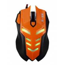 E-sports Game Mouse USB Notebook Computer Wired Mouse ORANGE