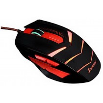 Unique Scroll Wheel Optical Mouse Wired Game Mouse Cool BLACK