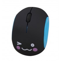 Creative Gifts Girl's Cartoon Wired Mouse USB Optical Frosted Mouse BLACK & BLUE