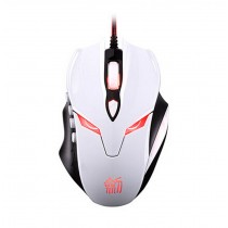 WHITE E-sports Game Self-defined Mouse Professional Luminous Wired Mouse