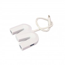 White USB 3.0 Hub 4-Port Hub 30cm Cable USB Splitter High Speed