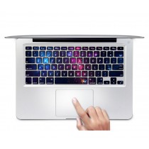 Fashion Ultra-thin RED BLUE Keyboard Stickers For Macbook Pro Retina 13 Inch
