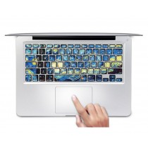 Fashion Ultrathin Van Gogh Sky Keyboard Stickers For MacBook Air 13 Inch