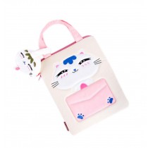 Cute Liner Package Zipper Handbag Laptop Sleeves Cat Pattern Laptop Bag,PINK