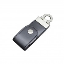 Stylish Leather USB 2.0 Flash Drive 8GB Key chain USB Flash Disk / Memory Stick