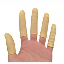 500 Pcs Disposable Latex Finger Cots Fingertip Protective Rubber Finger Gloves for Repair Painting Make up Crafts