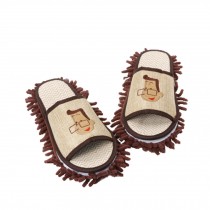 Coffee Father Microfiber Magic Cleaning Slippers, Feet Length 26CM